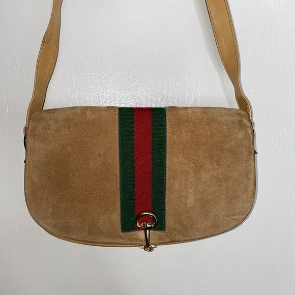 Vintage web gucci shoulder bag - Picture 1 of 10